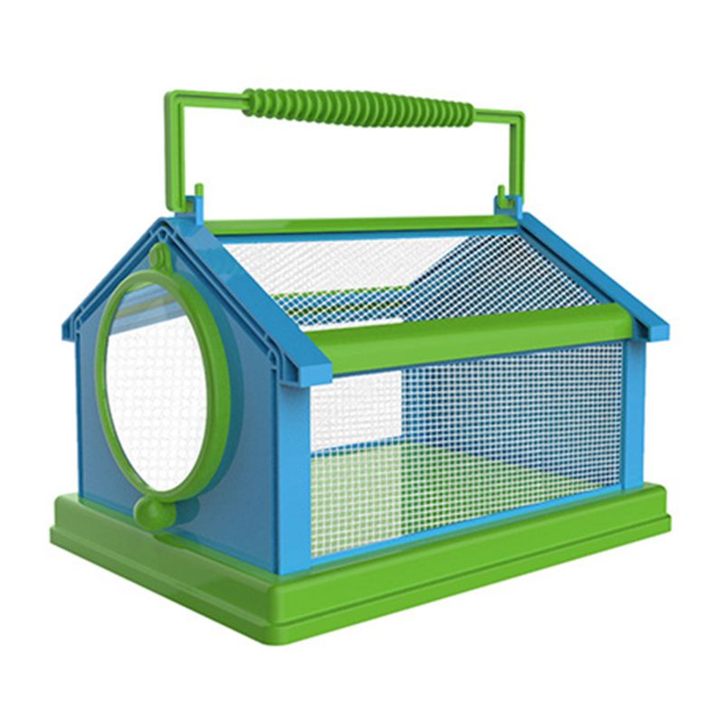 Terrario plegable portátil para exteriores, jaula para habitar insectos y mariposas, Visor de insectos