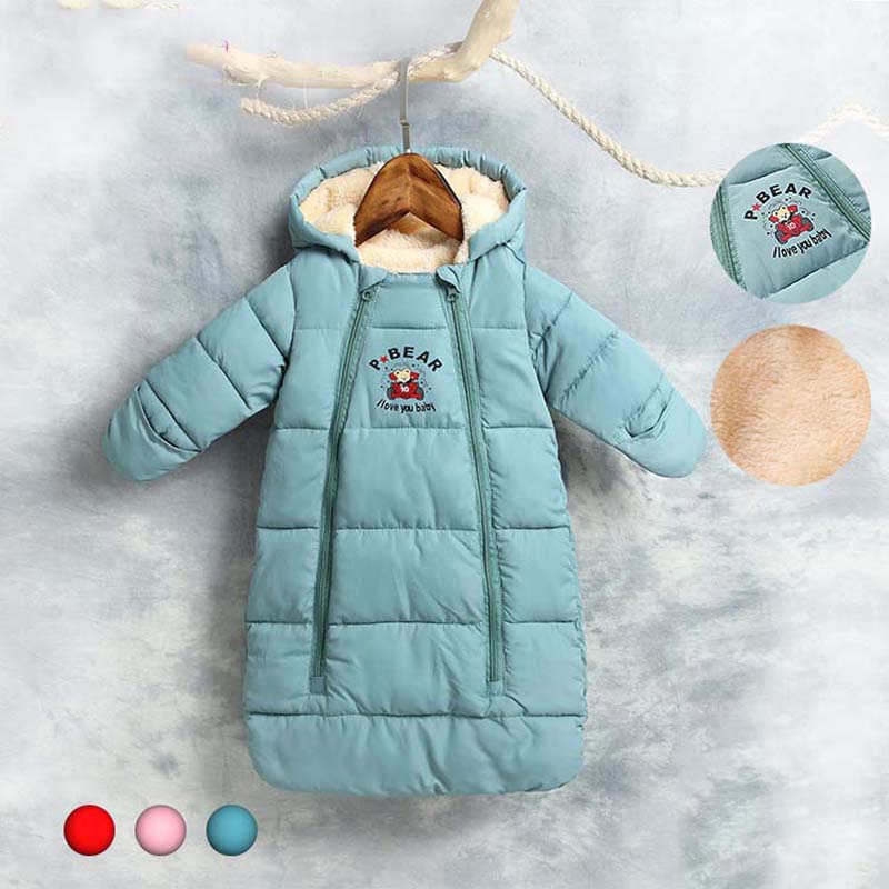 JXYSY automne hiver bébé barboteuse bébé fille coton à capuche salopette pour garçons infantile combinaison enfants vêtements pour -né Anti-coup de pied