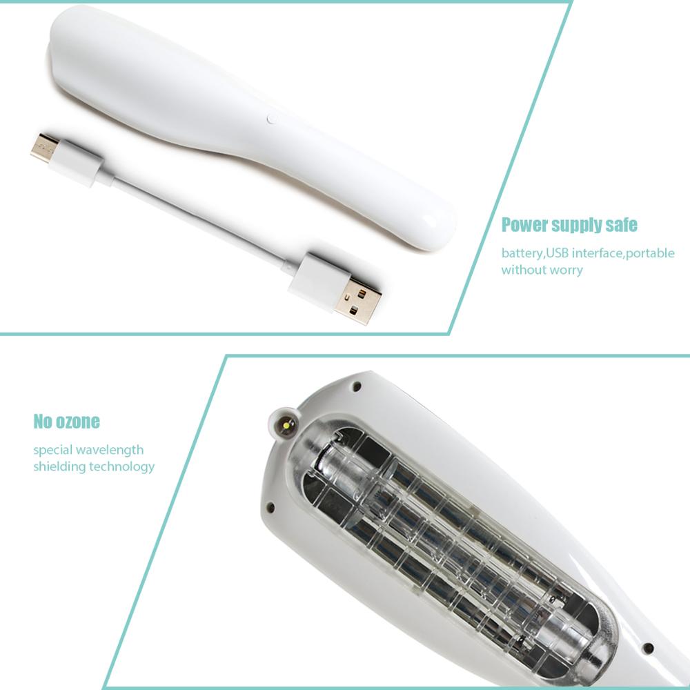 Portable Ultraviolet Sterlizer USB UV light Desinfection Lamp for Home Office