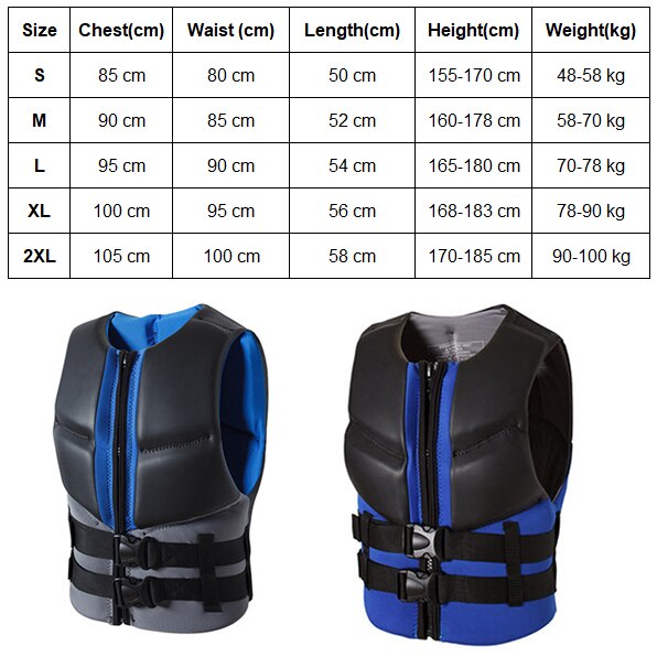 Life Jacket Kayak Adults Vest Surf Motorboats Jet Ski Fishing Vest Wakeboard Raft Rescue Boat Drifting Life Safety Vest Swimming
