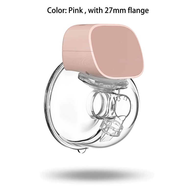 Draagbare Elektrische Borstkolf Baby Accessoires Stille Onzichtbare Handen Gratis Borst Pompen 2 Modus 5 Niveau Verstelbare Voor Hometravel: Pink 27mm