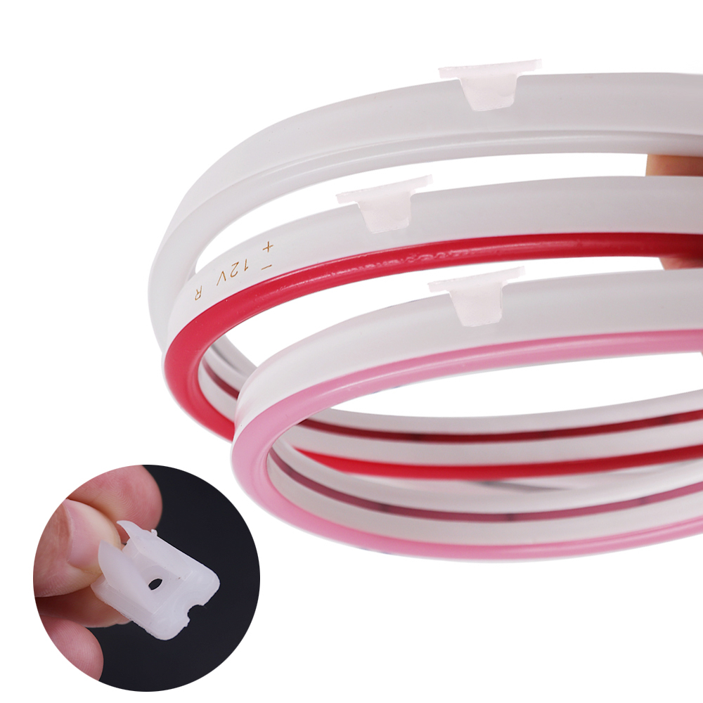 Neon- Licht Ende Kappe Clips LED Neon- Seil Licht Versiegelt Abdeckung Kappen für DC12V DC24V DC5V AC220V AC110V 6x12mm Neon- Lampe Zubehör