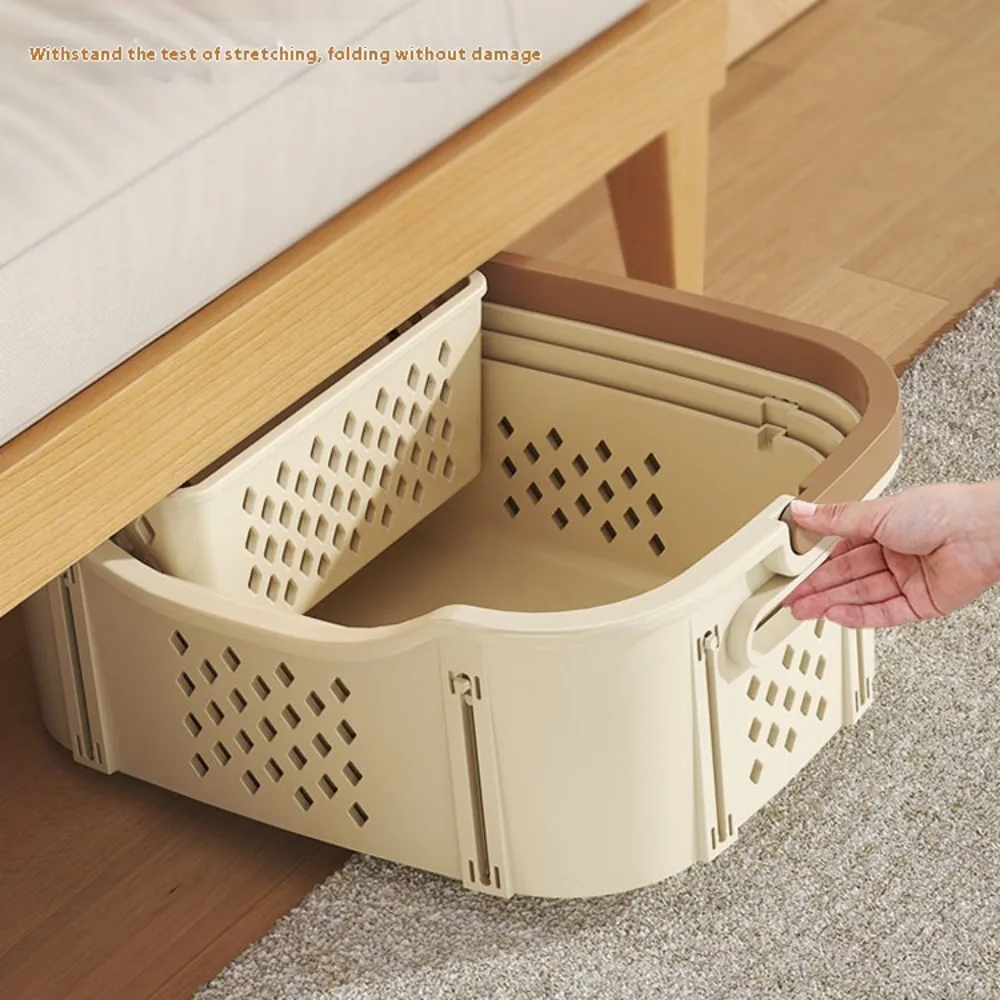 Dirty Clothes Basket Handheld Breathable Telescopic Foldable Storage Laundry Basket Removable Laundry Multi Layer Storage Basket