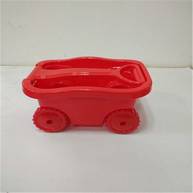 Kit de chariot de plage, jouets de communication parent-enfant, bébé jouant au sable, jouets de plage: Rouge