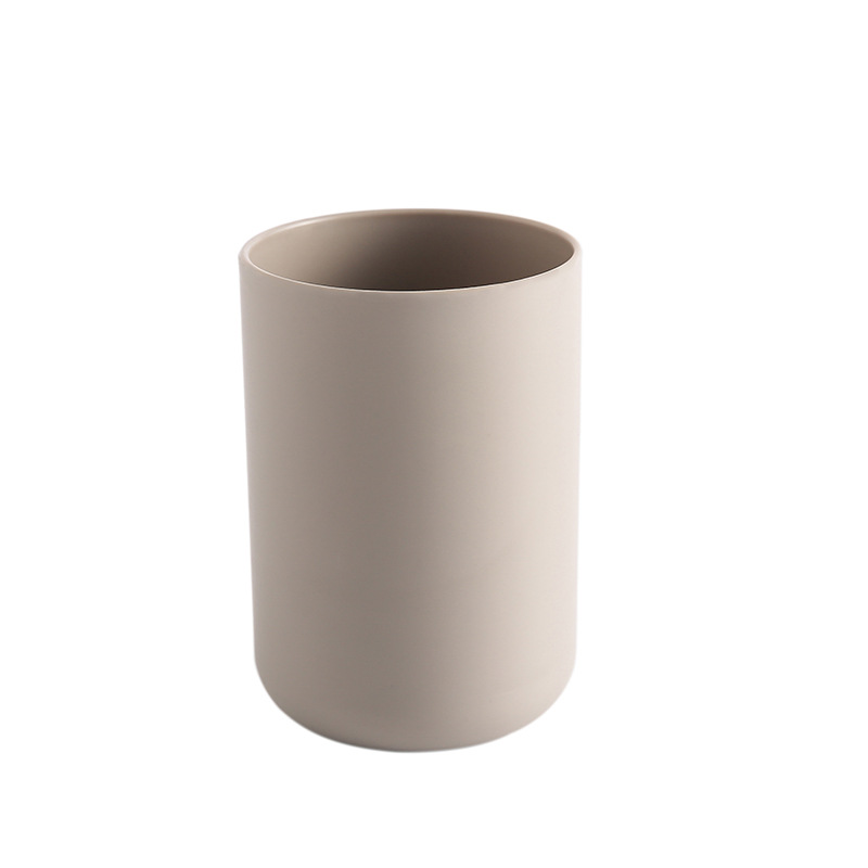 Mond Cup Huishoudelijke Drank Plastic Spoelen Cup Water Cup Borstel Cup Badkamer Accessoires: Coffee color