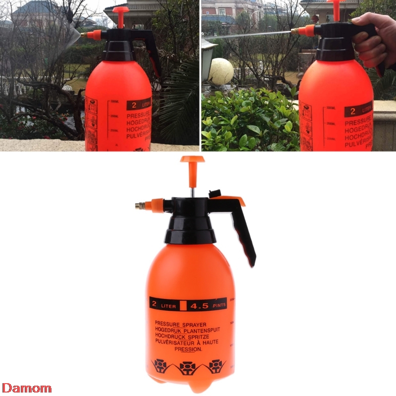 Portable 2.0L Chemical Sprayer Pressure Garden Spray Bottle Handheld Sprayer