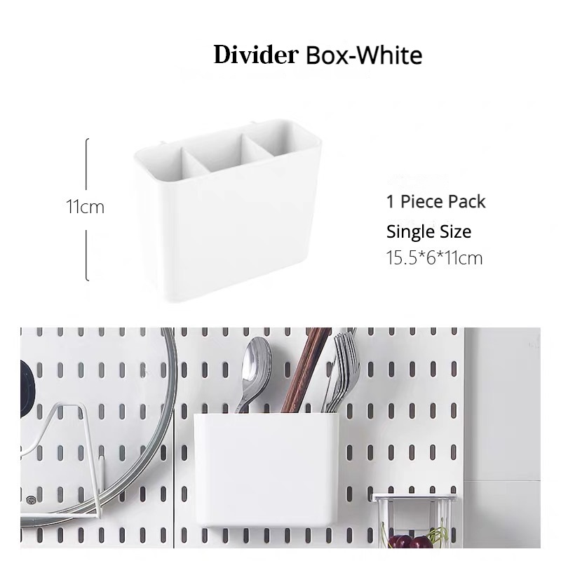 DIY Stecktafel Zubehör Küche Organisation Kein Bohrer Hängen Regal Lagerung Haken Zauberstab Organizer Handwerk Für Garage Zimmer: Grau