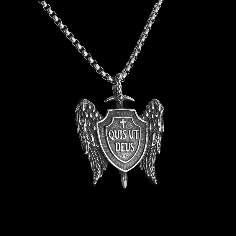 Colgante de calavera de cautiverio Chapado en plata, collar de motociclista Punk Rock para hombre, accesorio de joyería gótica de Halloween: Verde
