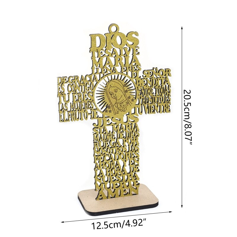 Handgemaakte Kruis Religieuze Kruis Decor Houten Kruis Home Decor Hand Gesneden Muur Kruisen Voor Woonkamer Nursery Wedding