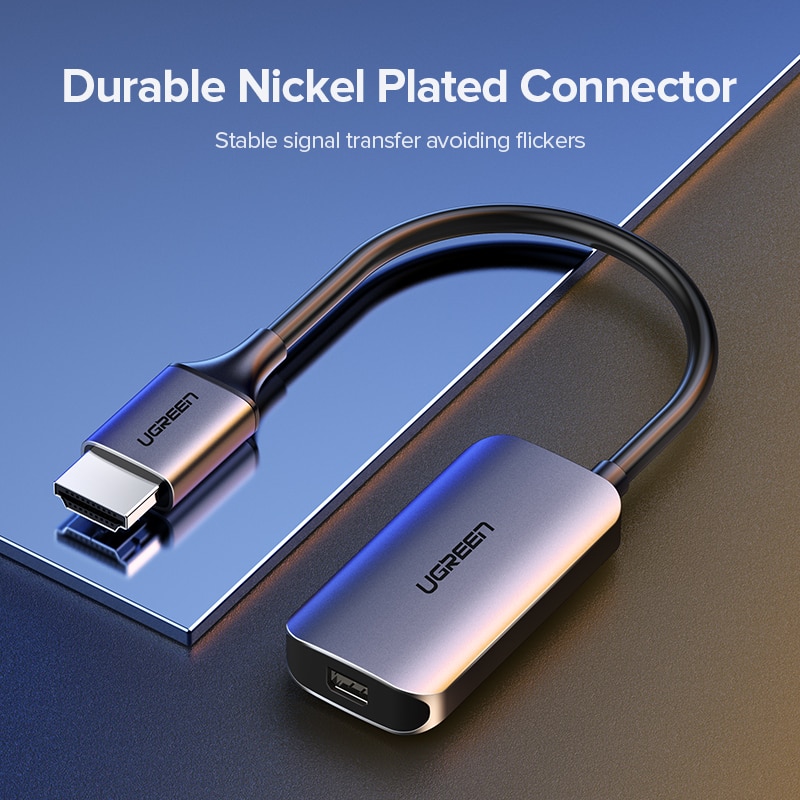 Ugreen HDMI to Mini DisplayPort Converter Adapter Cable 4K for Apple iMac Samsung ASUS Monitor Xbox One HDMI to Mini DP Adaptor