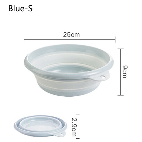 Portable Folding Bucket Foldable Basin Tourism Outdoor Folding Bucket Fishing Camping Car Wash Bucket Outdoor Camping: B-S
