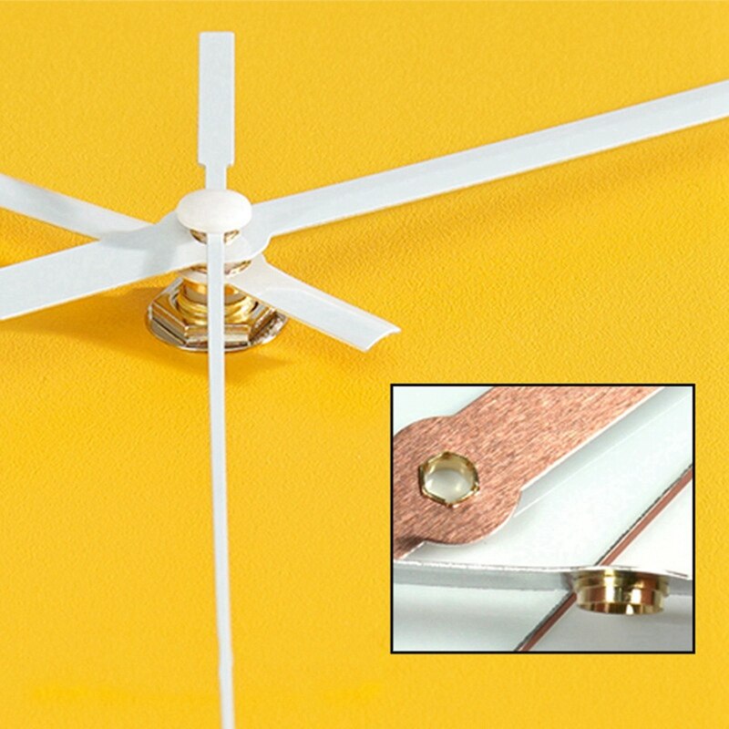 Large Digital Wall Clock Silent Nordic Yellow Modern Home Simple Wall Clock