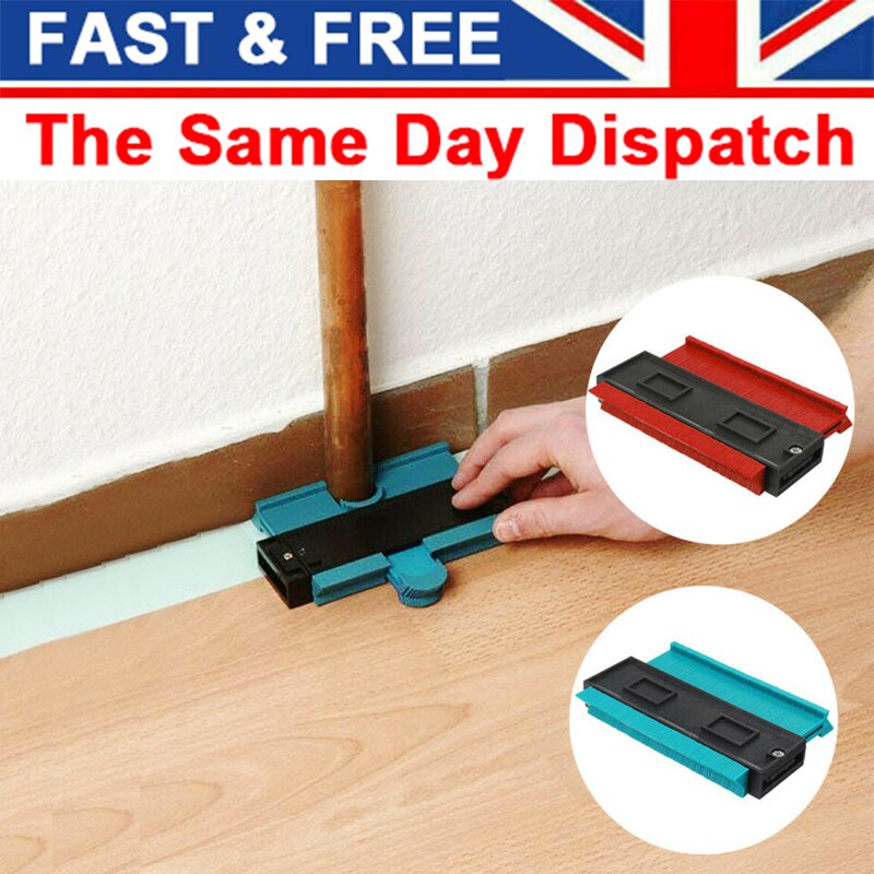 12/14/25cm Profile Gauge Contour Gauges Multi-Functio Template Measuring Tool Gauge Profile Measure Plastic Shape Tool