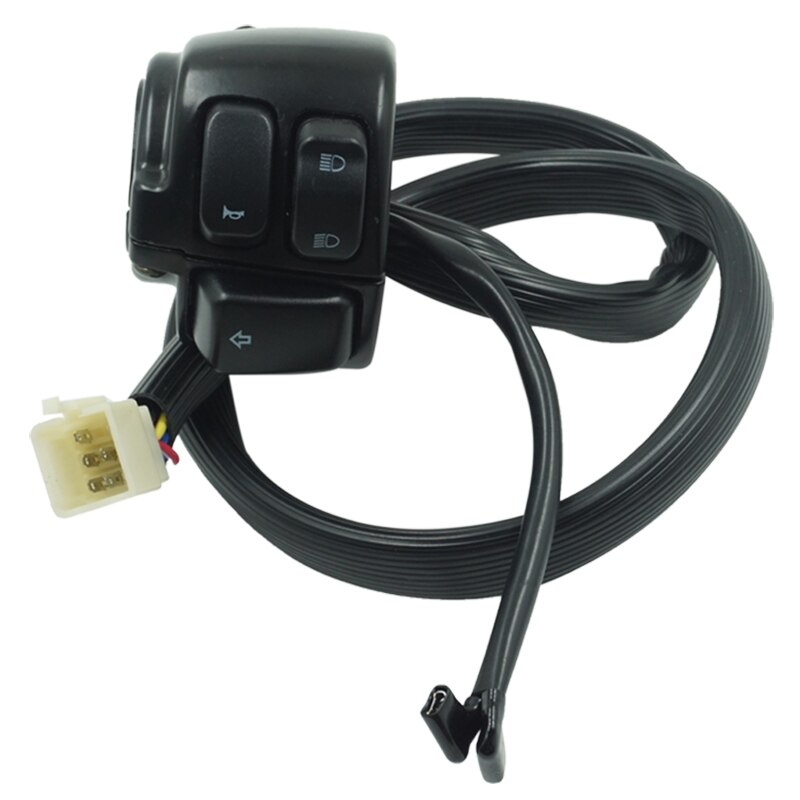 Interruptor de Control para manillar de motocicleta, 1 ", 25mm de diámetro, bocina, luz de señal de giro con arnés de cableado para interruptores Harley, accesorios