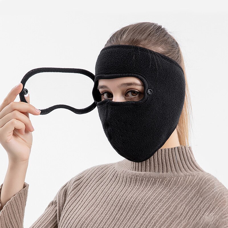 Höst och vinter förtjockad hatt varm maskerad hatt mocka ridning vindtät högupplösta skyddsglasögon anti-fog mask skidhatt kepsar