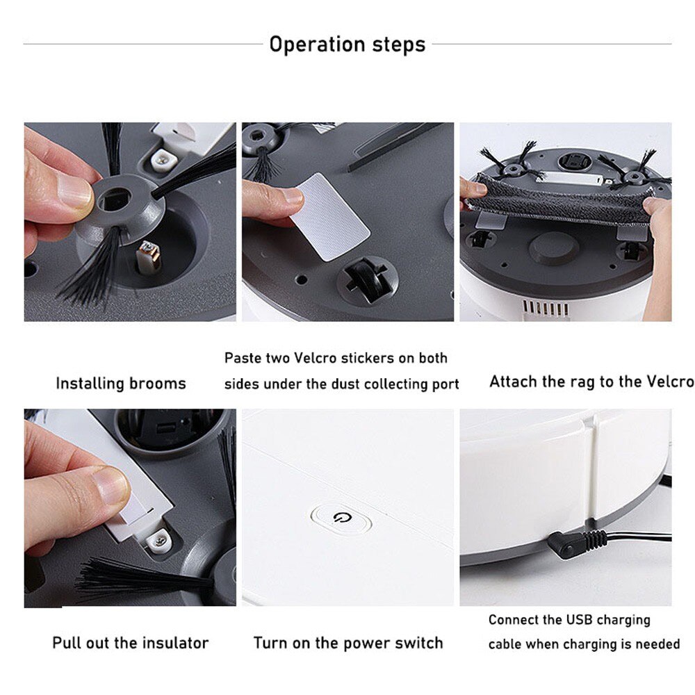 Robot Vacuum Cleaner Cross-Border Small Household Appliances Charging Cleaning Machine Automatic Vacuum Cleaner Smart Sweeper