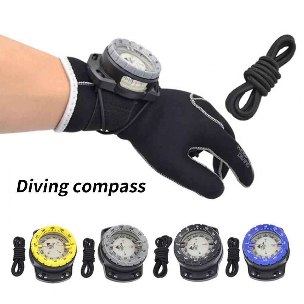 CP-992 Portable Diving Navigation Compass Triangle Pointer Convenient Reading Compact Reliable Waterproof Compass for Deepwater