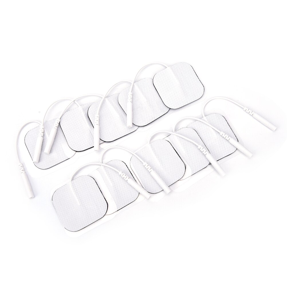 10 Stuks Elektroden Physiotherapeutic Patches Vervanging Voor Tientallen Stimulators Machine Elektronische Fysiotherapie Massager 4*4Cm