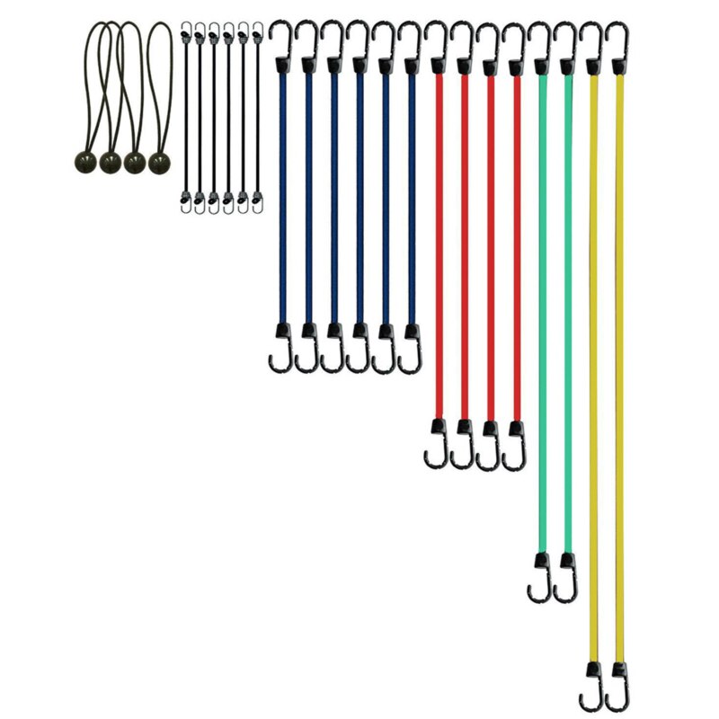 Elastische Seile Set 2 Stück Haken Stahl 8x1000 mm