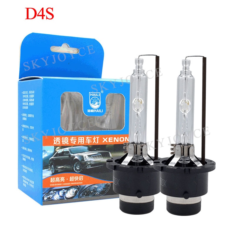 Skyjoyce  ac 12v 55w d2s xenon hid pære 4500k 6500k 5500k d2s d2r d4r d4s bil forlygte pære til 35w 55w d2s d4s hid ballast sæt