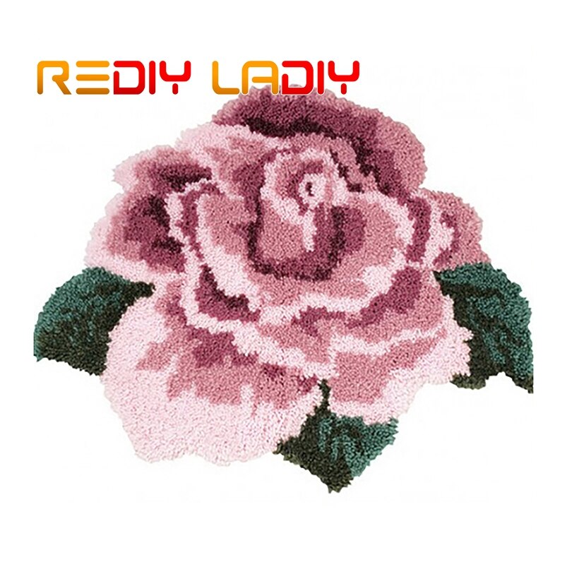 Salpa koukku matto sarjat virkkaus matto matto värikäs pöllö akryylilanka esipainettu kangas tyyny matto virkattu kuvakudos sohva sisustus: Zd639