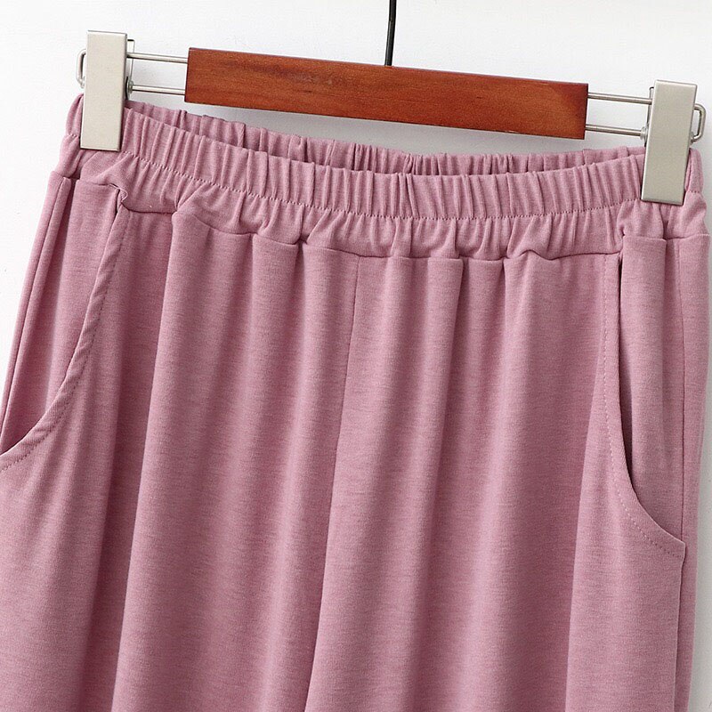 Spring And Autumn Ladies Cotton Pants Women Simple Style Large Size Comfort Loose Homewear Femme Soft Sleep Bottoms