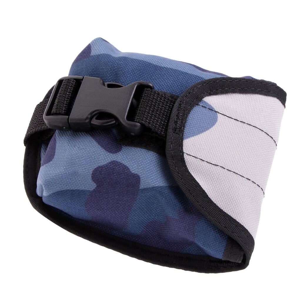 2KG Empty Single Weight Pocket Pouch For Scuba Diving Snorkeling Accessories: Blue Camo