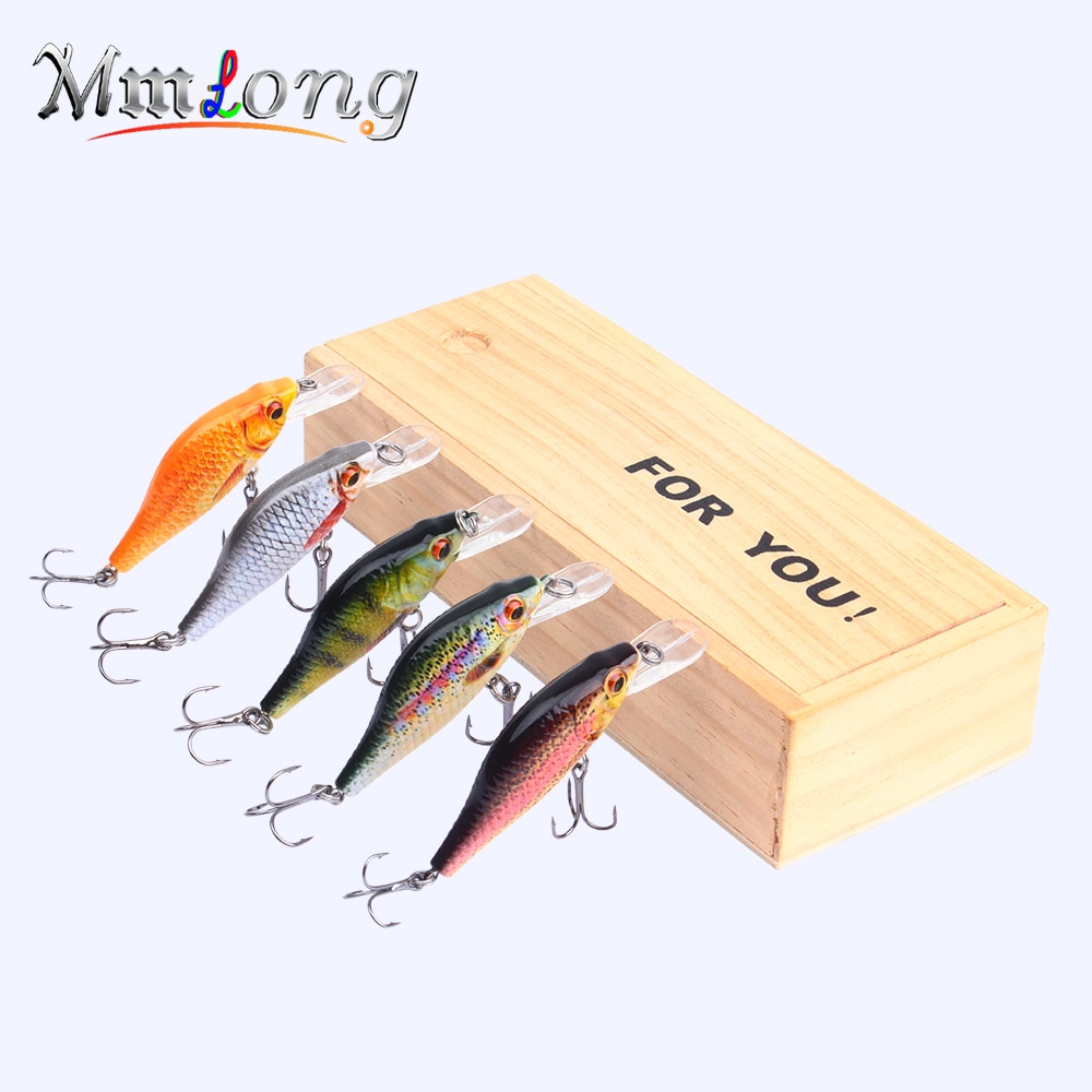 10 Pcs Leurres De Pêche À Manivelle Appât De Pêche Bionique
