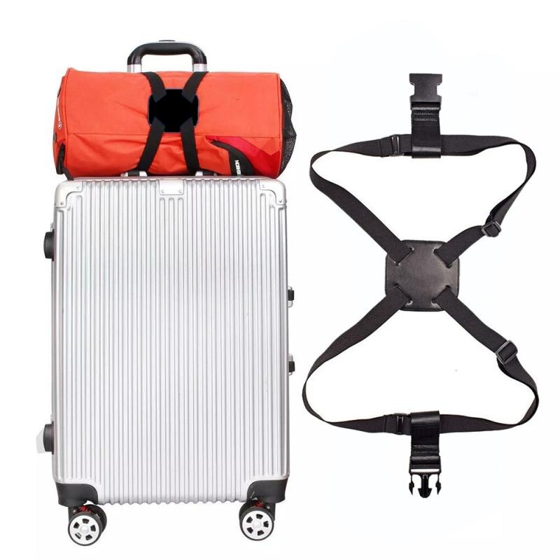 1 Pcs Luggage Binding Belt Adjustable Luggage Suitcase Cross Strap Belt With Lock Rope Band Travel Accessories