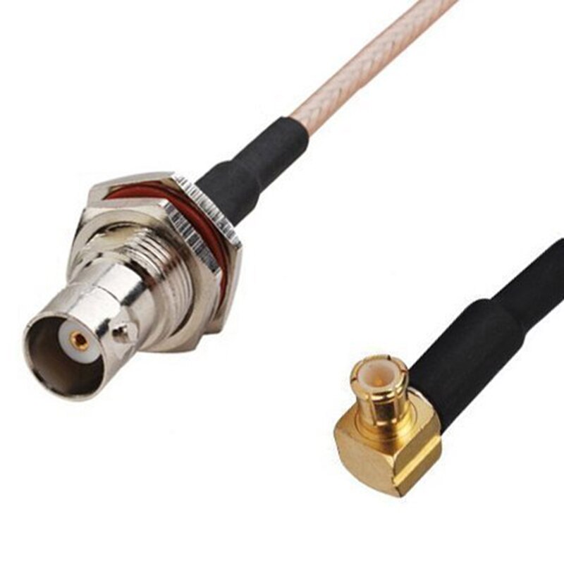 Bnc Kabel Adapter Rf Coaxiale Assembly Bnc Coaxiale Kabel Vrouwelijk Naar Mannelijk Mcx Haakse Adapter Kabel