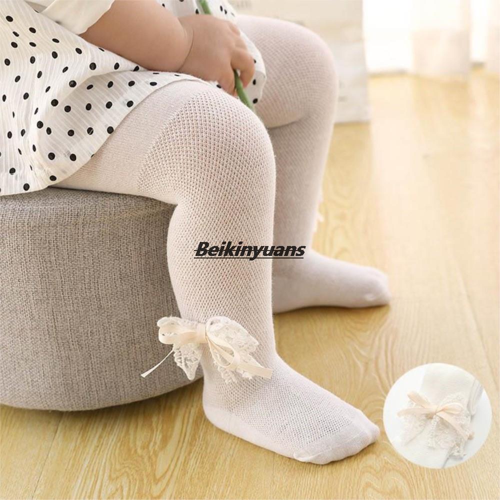 Baby Tights Infant Girl Newborn Kids Pantyhose Lace Bow Flower Hosiery Baby Stockings Summer Mesh Toddler Baby Girl Tights