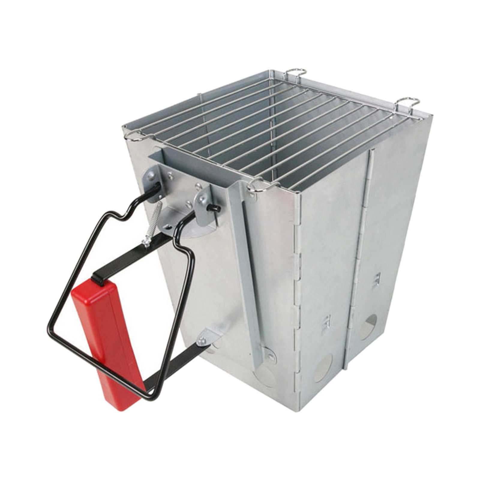 Charcoal Chimney Starter BBQ Accessory – Galvanised Iron Charcoal Starter, Collapsible, Easy to Assemble