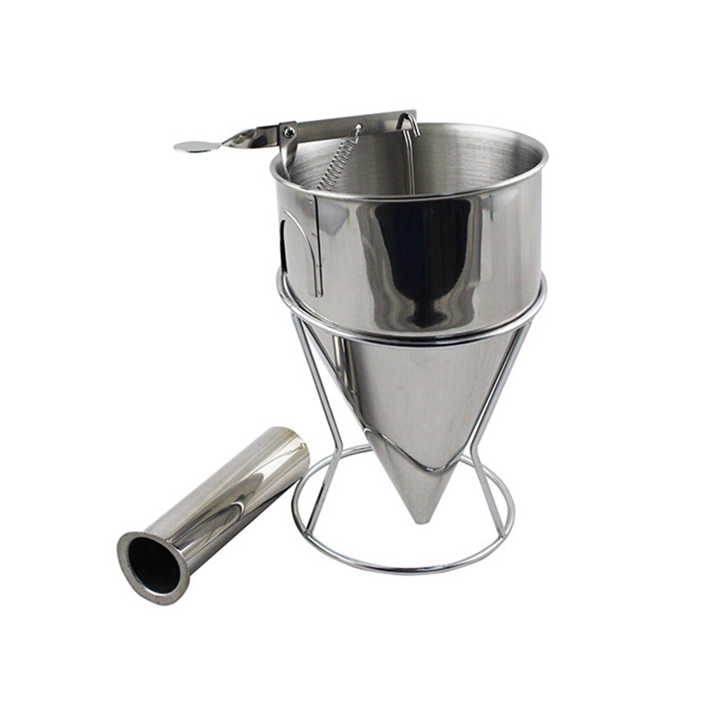 Pancake Batter Dispenser Rvs Handheld Roeren Beslag Separator Bakken Cupcakes Separator Maatbeker 1 Pc