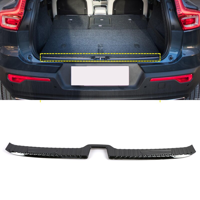 Voor Volvo XC40 Zwarte Auto-Styling Accessoires Achterbumper Plaat Cover Trim