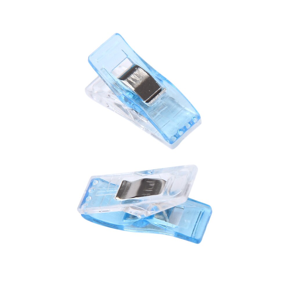 50 PCS Transparent Plastic Clips Craft Home Supply Fabric Quilting Craft Sewing Knitting Clips 3 Colours Optional