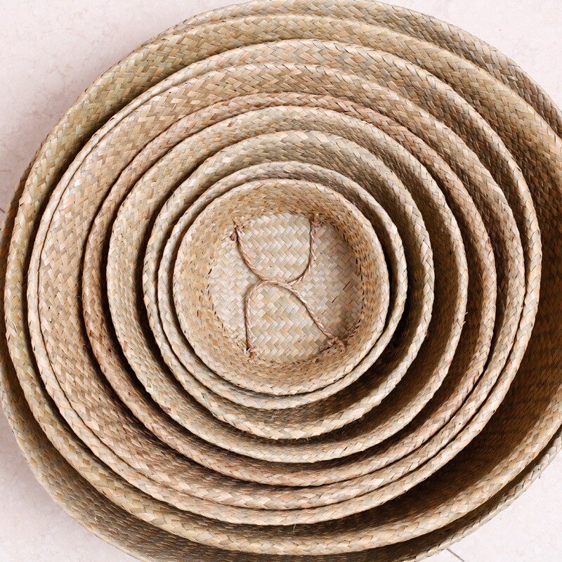 Storage Basket Wicker Planter Flower Baskets Laundry Storage Decorative Basket Pot Rattan Flower Planters Household OrganizerM18