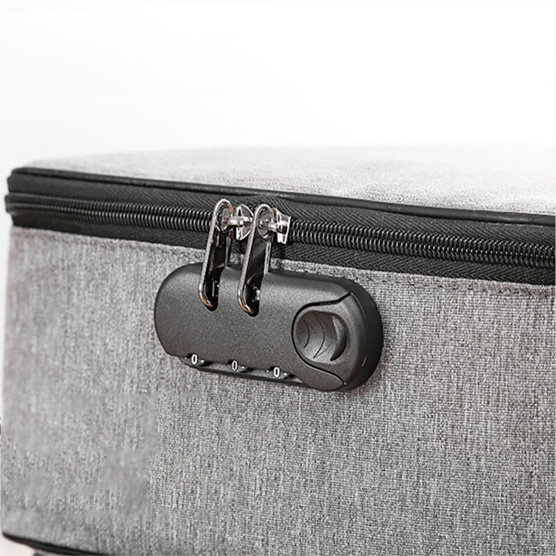 Portable Large Capacity Document Bag Password Lock File Folder Ticket Bag for Home Travel Organizer Storage Supplies Duffle Bag