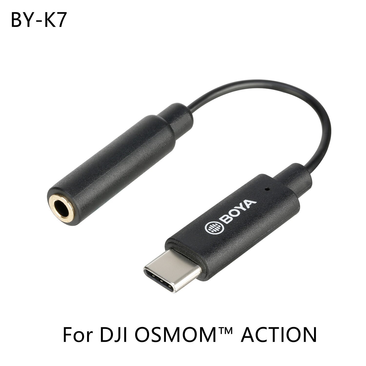 BOYA – câble adaptateur de Microphone, BY-K1-K9 mm TRS vers Lightning/type-c, Audio pour téléphone Apple Android, accessoires de ligne de données 3.5m, 0.1: BY-K7