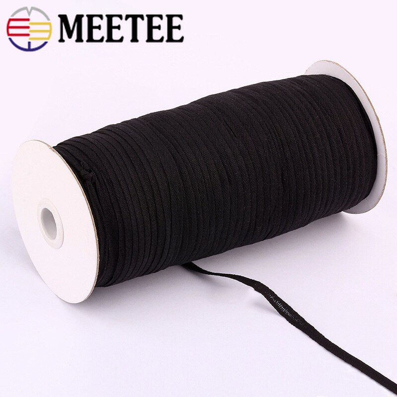 Meetee 220/280Meter 5Mm/7Mm 100% Geweven Katoen Voor Kleding Gaas Tas Riem Tape Lint diy Kleding Naaien Accessoires RD046