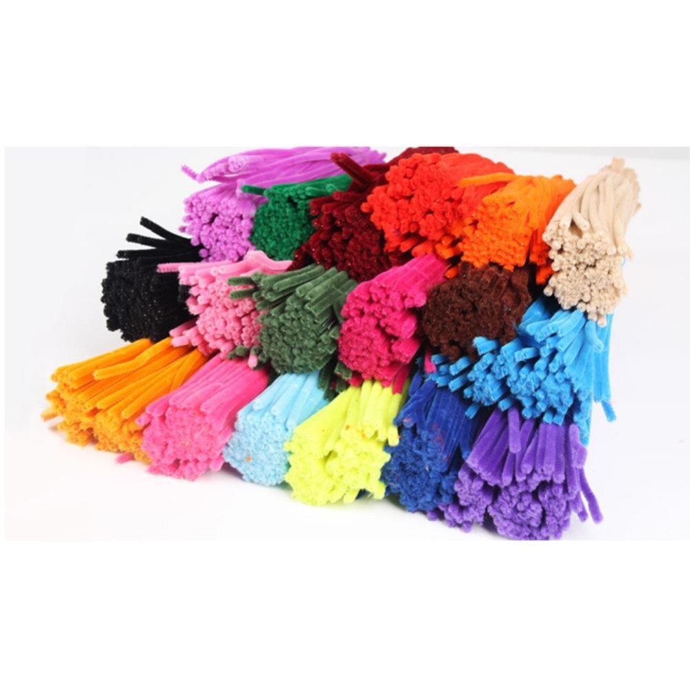 100 stuks kinderknutsels pluche stokjes handgemaakte kunst diy materialen shilly stick speelgoed educatief diy speelgoed voor kinderen
