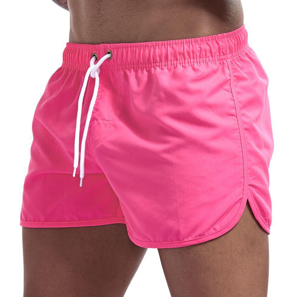 Sommar herr badkläder märkesshorts tryckta strandkläder sexiga badbyxor herr baddräkt låg midja andningsbar strandkläder surfing