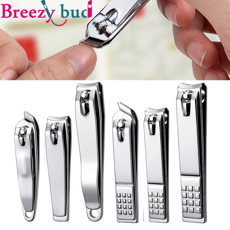 Stainless Steel Nail Clipper Cutter Toe Nail Clipper with Clip Catcher Fingernail Manicure Trimmer Pedicure Tools