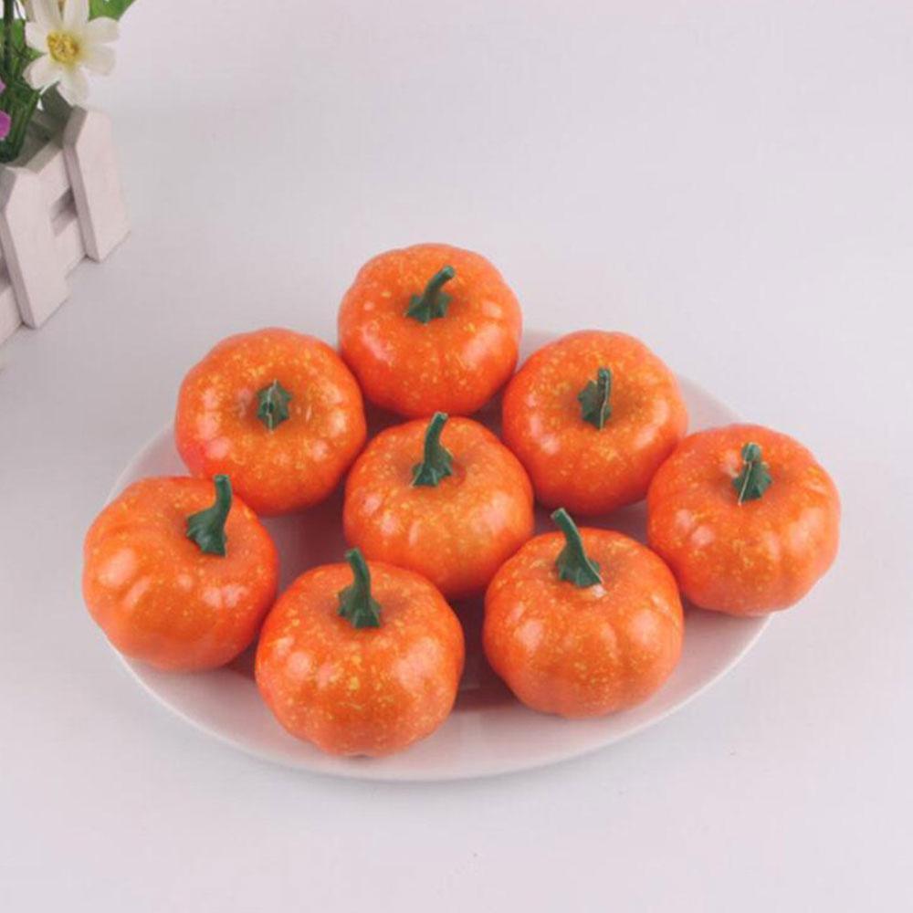 1PC 5.5cm Mini Foam Pumpkin Halloween Decoration Small Crafts DIY Festival Home Decor Halloween Simulation Party Supplies M7B3