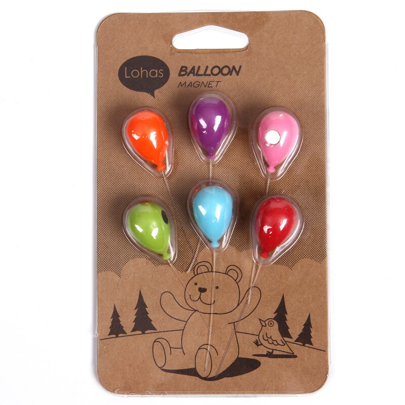 Globo de color imán para nevera, pizarra blanca, soporte para mensajes, pegatinas de resina, manualidades, accesorios de decoración para el hogar, imanes para nevera