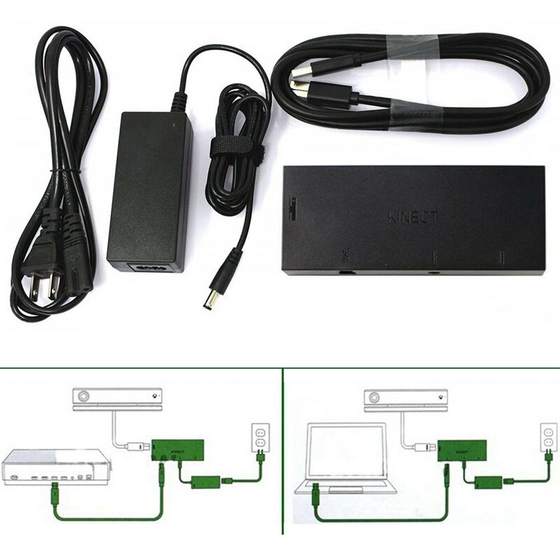 Kinect 2.0 Movement Sensor AC Adapter Power Supply For One S / x For Windows 8 10 PC Adaptor