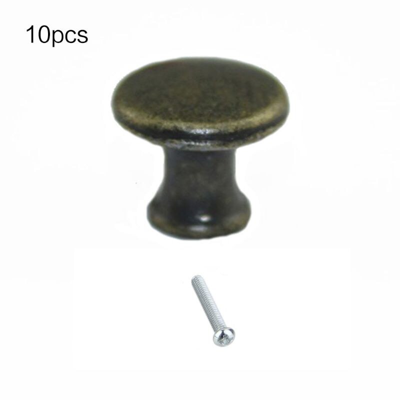 Dörrknoppar set  of 10 lådknappar vintage mässing handtag möbler skåp knoppar för köksskåp: Nr .12