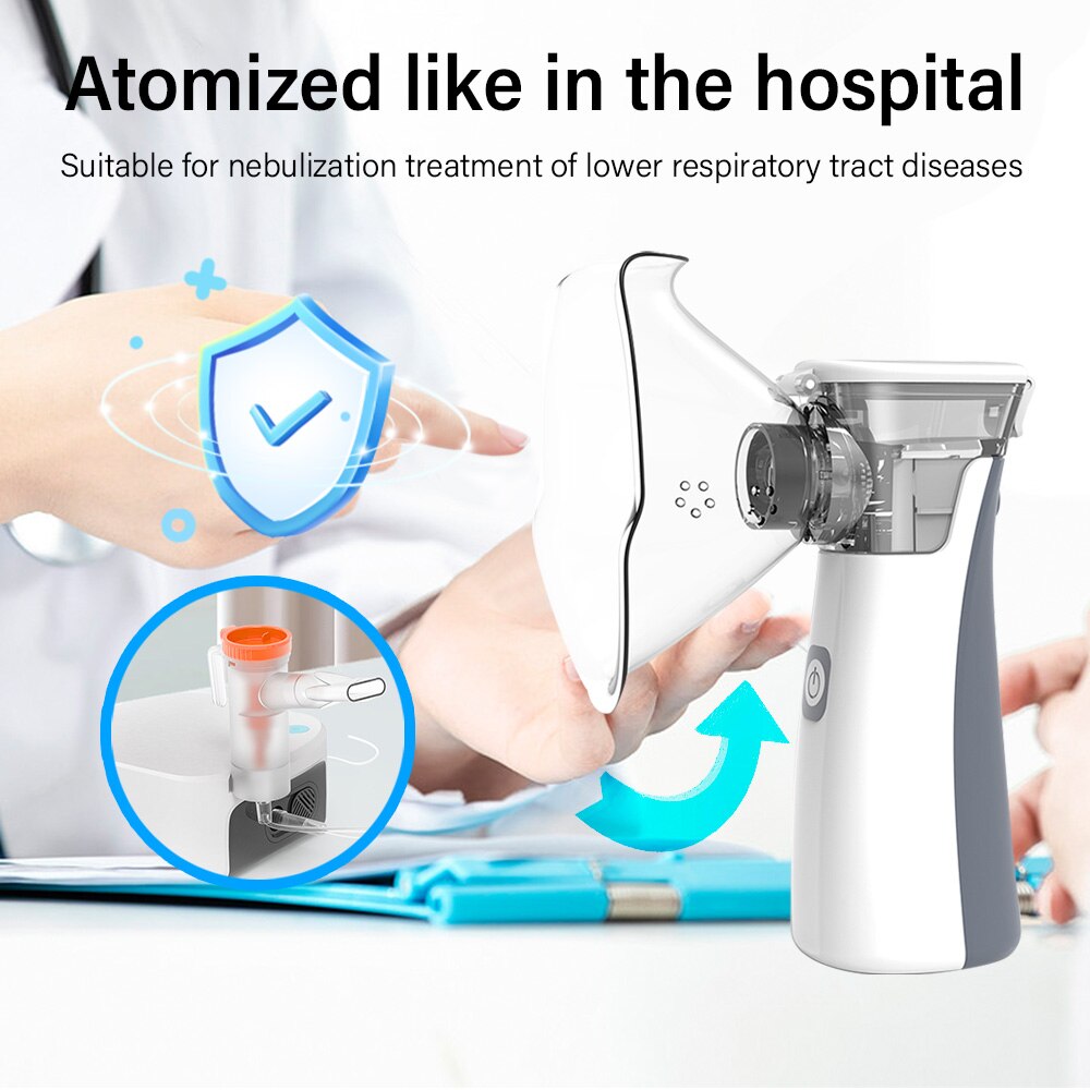 Silencieux Maille De Poche Nébuliseur Asthme Inhalateur Atomiseur Mini Portable Nébuliseur Humidificateur Enfants Soins de Santé