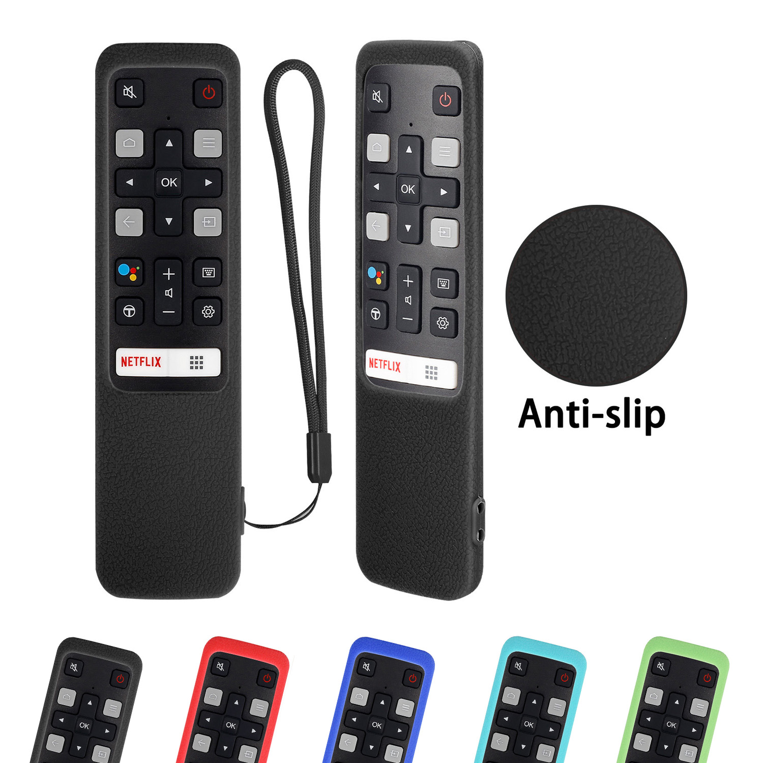 RC802V FNR1 z pilotem przypadkach dla TCL z systemem Android 4K Smart TV Netflix YouTube 49P30FS 65P8S 55C715 49S6800 43S434