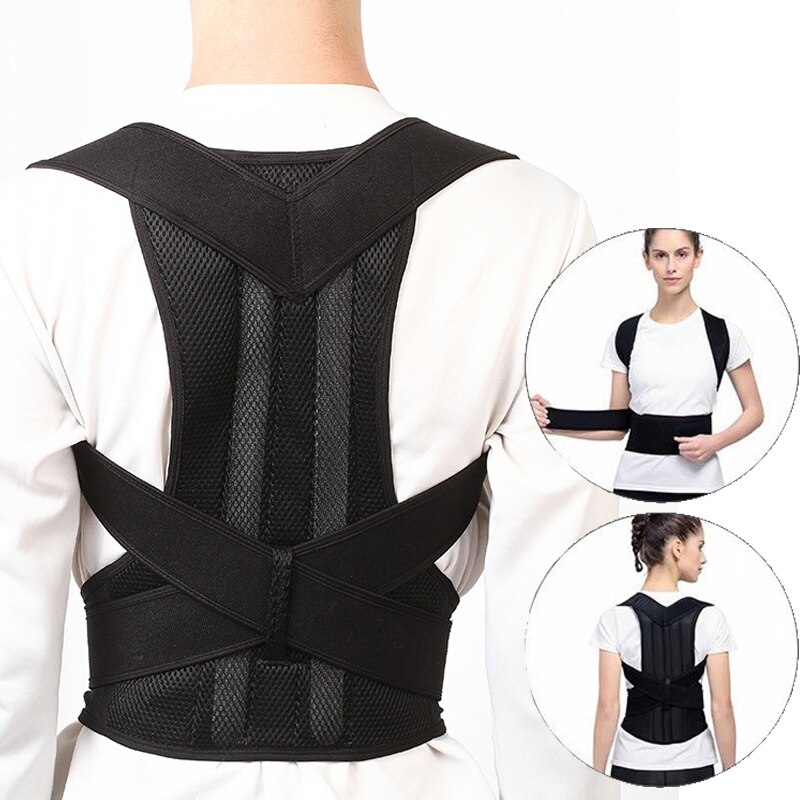 Plus Size 5XL Adult Back Posture Corrector Shoulder Lumbar Brace Spine Women Men Adjustable Correction Belt Corretor De Postura