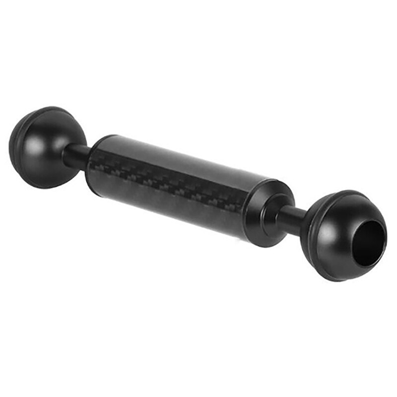 Fibra de carbono flutuador braço extensão 1 Polegada dupla bola câmera mergulho fotografia d20mm 5 Polegada luz subaquática flutuabilidade tripé